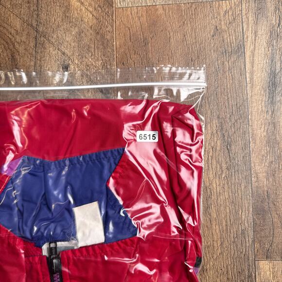 Vintage Nike Jacket Colorblock Mens Large Red Athletic Training Soccer 90s - Picture 12 of 12